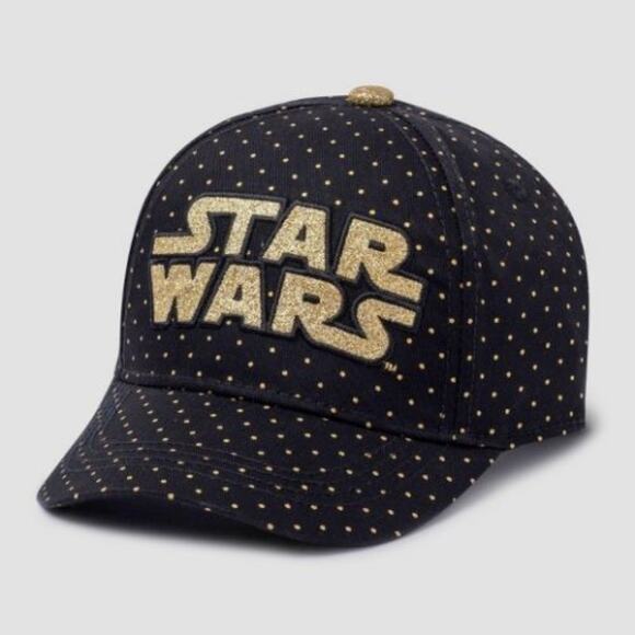 Starwars Other - Star Wars Polka Dot Black Gold Snapback Cap Hat